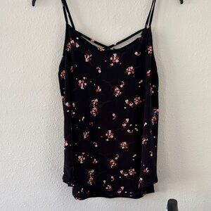 Kaileigh Navy Floral Camisole tank
